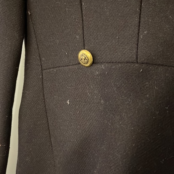 Zara dark navy blue/ red accent/ gold buttons - Picture 6 of 9